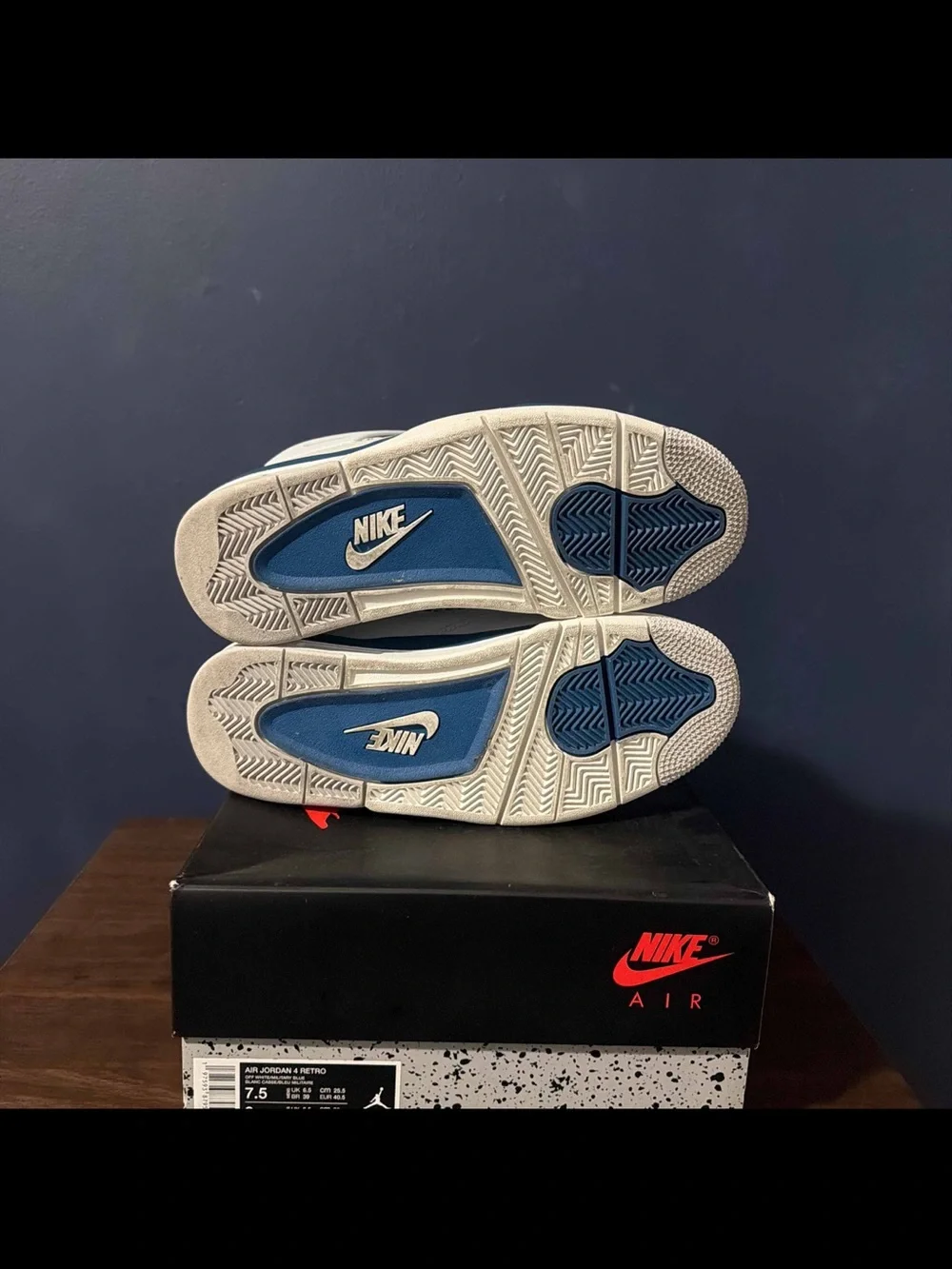 Jordan Gray and Black Sneaker Interior Label